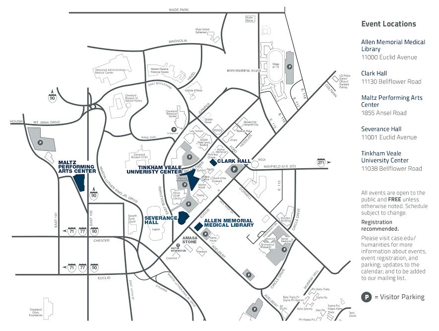 Parking and Directions BakerNord Center for the Humanities