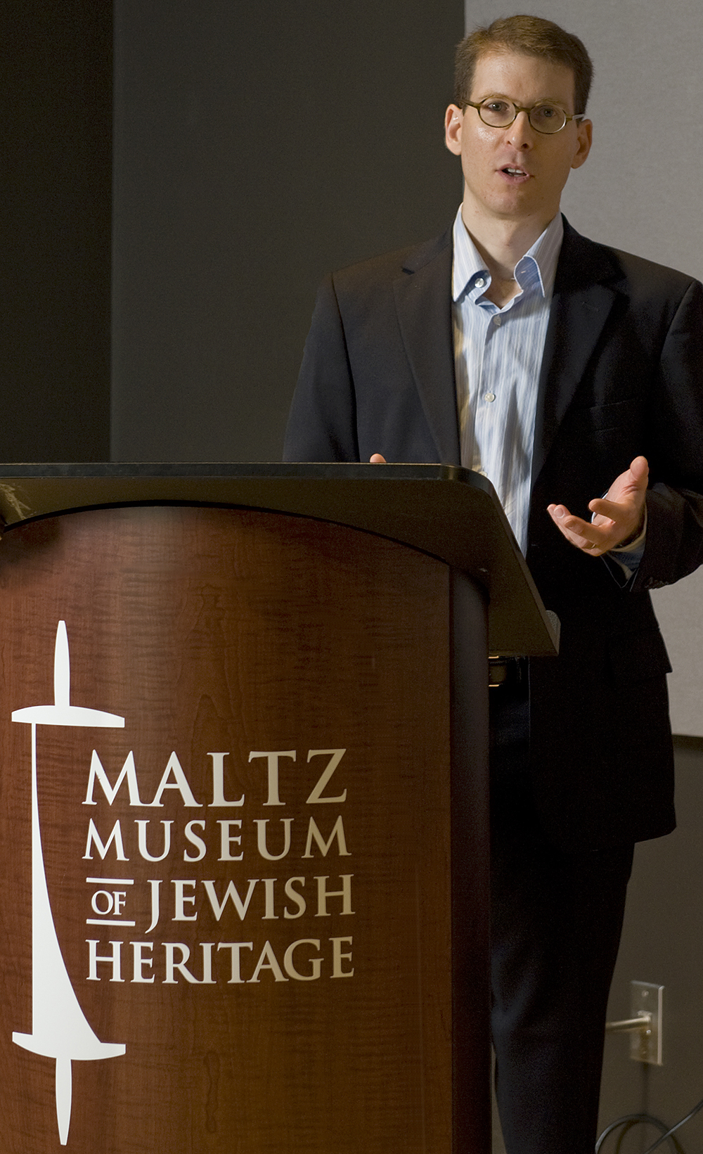 Jay Geller, the inaugural Samuel Rosenthal Professor of Jewish Studies, has started forging connections with other community institutions, including the Maltz Museum of Jewish Heritage. Photo by Mike Sands.