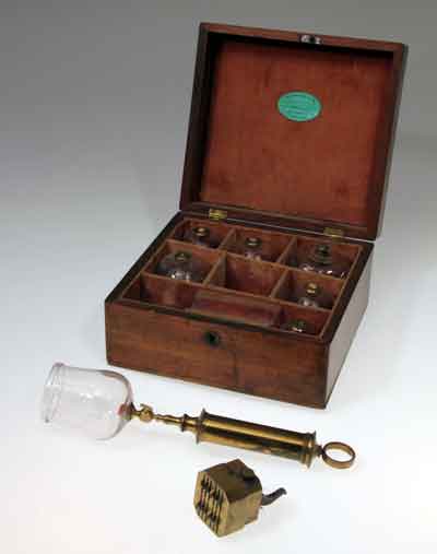 Medical Kits]. Pair of Nineteenth-Century Apothecary Kits. Various