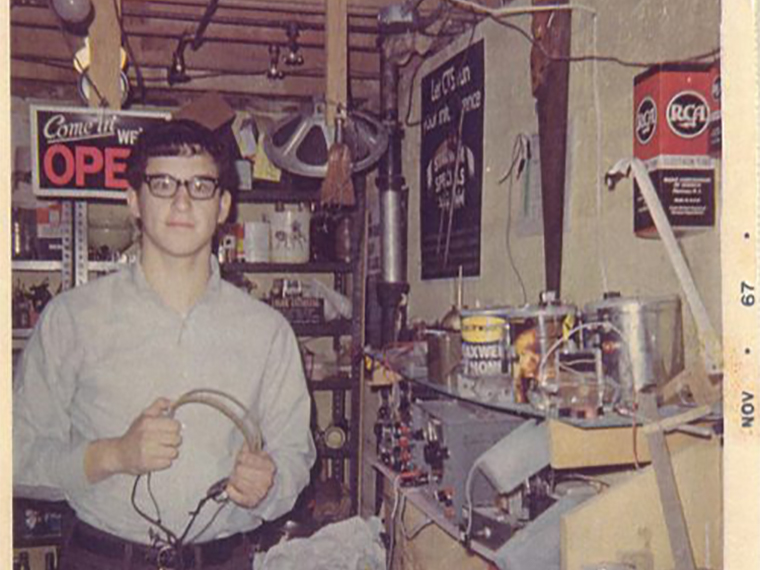 At age 16, Mark Gelfand had an electronics workshop in his family’s home in Cleveland. Now, he is dedicated to sparking children’s interest in science and engineering. Photo credit: Courtesy of Gelfand Family Charitable Trust